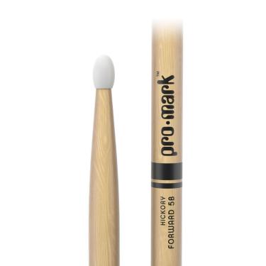 Imagem de Baqueta Promark TX5BN American Hickory 5B Ponta Nylon Ovalada Amadeirado