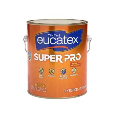 Imagem de Tinta Acrílica Eucatex Super Pró Fosco 3,6 Litros Várias Cores, Amarel