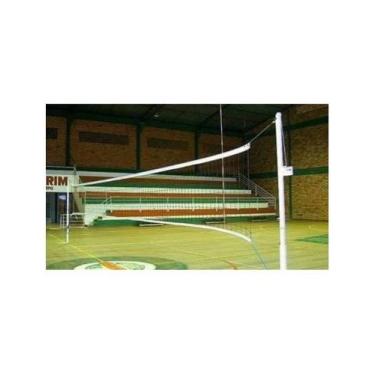 Imagem de Rede De Vôlei Oficial 2mm Reforçada 2 Faixas Algodão Profissional Para