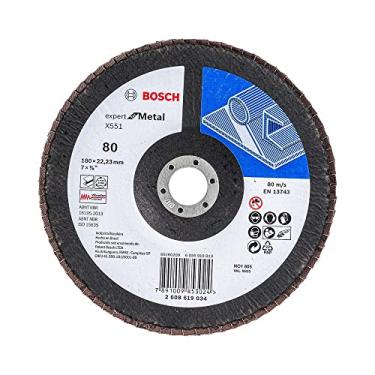 Imagem de Bosch Disco Flap Expert for Metal; 180mm G80; Curvo