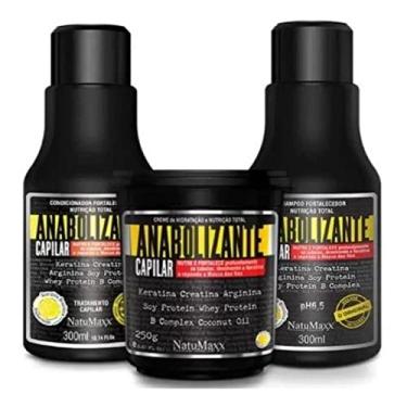Imagem de Kit 3x1 Anabolizante Natumaxx Fortalecimento Dos Fios