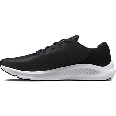 Imagem de Under Armour Men's Charged Pursuit 3 -Tênis de corrida, Preto/branco, 7 X-Wide