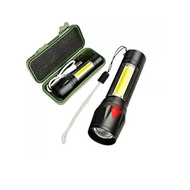 Imagem de Lanterna Recarregável Potente Tática Strobo Profissional LED Com Zoom