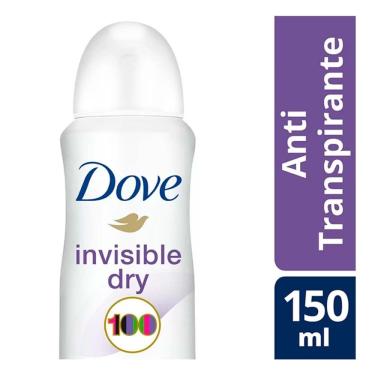 Imagem de Desodorante Antitranspirante Aerosol Dove Invisible Dry 150ml