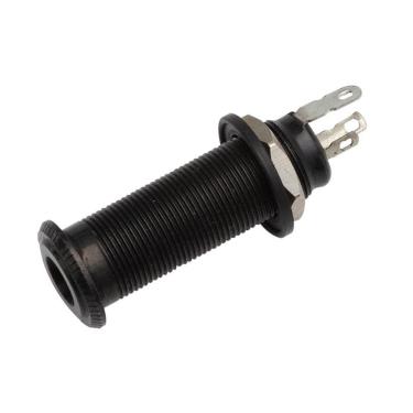Imagem de Jack P10 para Guitarra ou Baixo Jack Blindado Stereo Preto Dolphin 13430