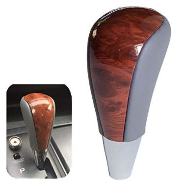 Imagem de Puxador de couro automático Gear para Yaris Land Cruiser Sienna Camry e Lexus ES300 GS400 GS430 (cinza)