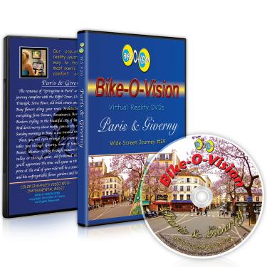 Imagem de Bike-O-Vision - Virtual Cycling Adventure - Paris & Giverny - Perfect for Indoor Cycling and Treadmill Workouts - Cardio Fitness Scenery Video (Widescreen DVD #29)