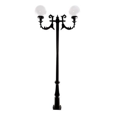 Imagem de Poste Colonial de Jardim Vitória 02 Globos de Alumínio 275cm