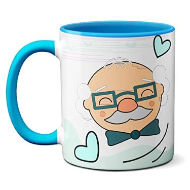 Imagem de Caneca Feliz Dia Dos Avós Quem Tem Um Super Avô Tem Tudo (Azul)