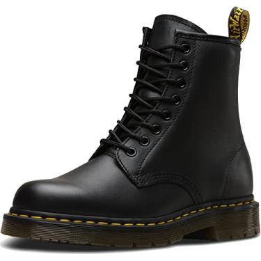 Imagem de Dr. Martens, botas de serviço unissex 1460 antiderrapantes, Black Industrial Full Grain, 7 Women/6 Men
