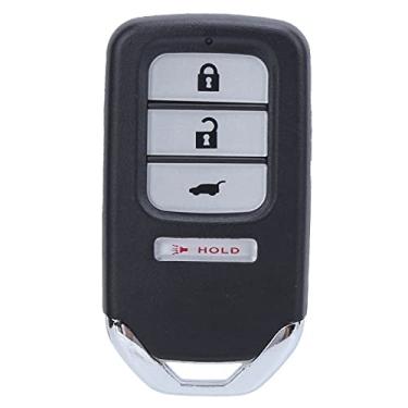 Imagem de Veículos de chave de carro de entrada sem chave, chaveiro de carro de controle remoto de entrada sem chave, chaveiro de 4 botões remoto ACJ932HK1210A Substituição de chip embutido para CR‑V CR‑Z HR‑V