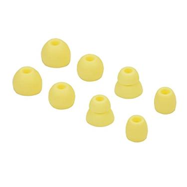 Imagem de Conjunto de pontas auriculares de silicone de substituição para fones de ouvido Powerbeats Pro Beats sem fio, 4 pares (amarelo)
