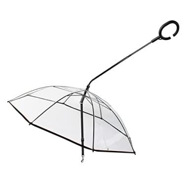 Imagem de Guarda-chuva para cães pequenos, coleira ajustável para cães de dia chuvoso para cães, guarda-chuva de caminhada de chuva e neve de animais de estimação, alça em C, coleira de guarda-chuva de cachorro ajustável com ângulo para animais de estimação pequenos