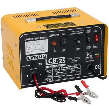 Imagem de Carregador De Bateria Lynus  Modelo Lcb-25 220v