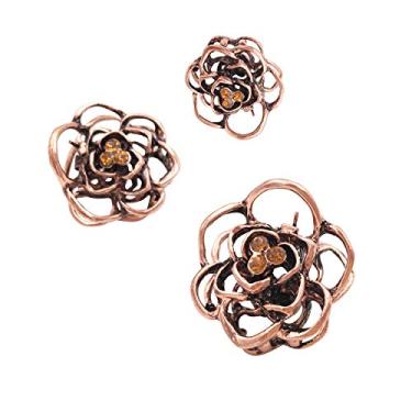Imagem de 3 mini prendedores de cabelo vintage rosa de metal pequeno prendedores de cabelo para meninas mulheres