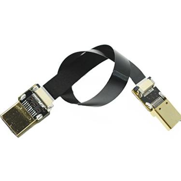 Imagem de Preto Slim Flat Short FFC HDMI 20 cm FPV Cabo HDMI plano padrão HDMI tamanho completo HDMI HDMI normal para HDMI padrão para HDMI preto vermelho BMCC Sony FS7 Canon C300