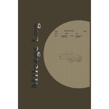 Imagem de Mileage Log: brawn caver -size 6x9 inch-120 page