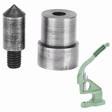 Imagem de 2Pcs Press Punch Machine Tool Heavy Duty Metal Grommet Eyelet Spring Snap Fastener Button Die for Hand Pressing(2.0 mm)