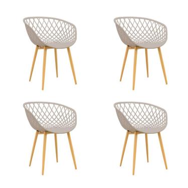 Imagem de Conjunto com 4 Cadeiras Clarice Nude