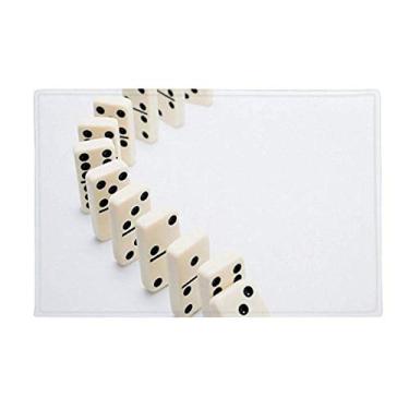 Imagem de DIYthinker Domino Pai Gow Photo Tapete antiderrapante para porta de banheiro