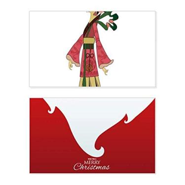 Imagem de Chinese Shadow Play Imagem feminina Feriado Feriado Feliz Natal Cartão de parabéns Mensagem de Natal