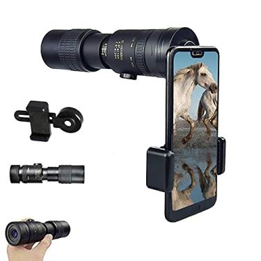 Imagem de 4K 10-300X40mm Super Telephoto Zoom Monocular Telescope Portátil de Alta Definição à Prova D 'Água Monocular Para Viagem e Camping Telescope