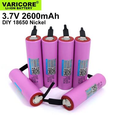 100% original novo inr18650 bateria 3.7v 18650 3000mah li-ion