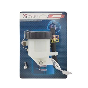 Imagem de Lefossi Motocicleta Freio Dianteiro Cilindro Mestre Bomba de Freio Tanque Copo de Óleo Garrafa de Fluido Reservatório com Suporte Peça de Reposição Compatível com/para GSXR 600 1997-2005 GSXR 750