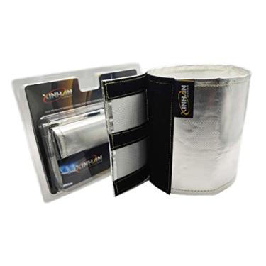 Imagem de Proteção térmica de alumínio e fibra de vidro Xinhan Protetor térmico universal iniciante 18 x 24 polegadas e 14 x 43 cm envoltório autofixação (17 x 60 cm)