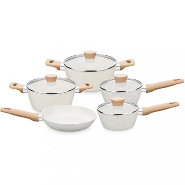 Imagem de Conjunto de Panelas MTA Carmela 5 Peças - Vanilla