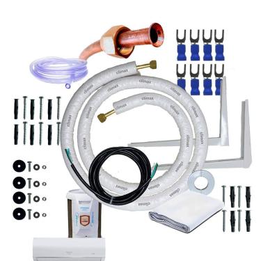 Imagem de Kit Completo Para Instalação Ar Condicionado Springer Midea AirVolution 22000 Btus 5 Metros Com Suporte 500mm