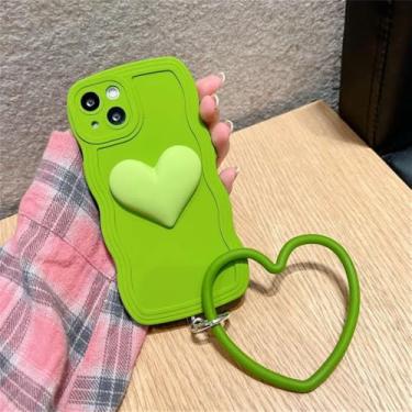 Imagem de Capa de telefone de silicone com onda de anel de coração 3D para OnePlus 9 Rt 11 11R 10R 9R 9RT 10T 8T ACE Pro Nord N20 5G CE 2 Lite CE2Lite capa macia, anel de coração verde, para OnePlus 10T