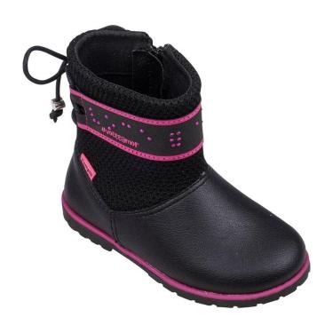 Imagem de Bota Infantil Feminina Rubi Pampili Preta/Pink-Feminino