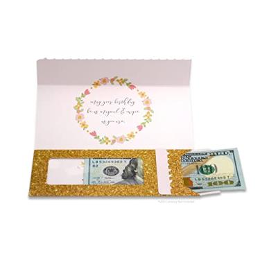 Imagem de ZipGifts Cartão de Natal | Porta-dinheiro com zíper com janela de plástico transparente para dinheiro, cheque e cartão de presente, aniversário | Unicórnio - Dreams Come Reale, moderno