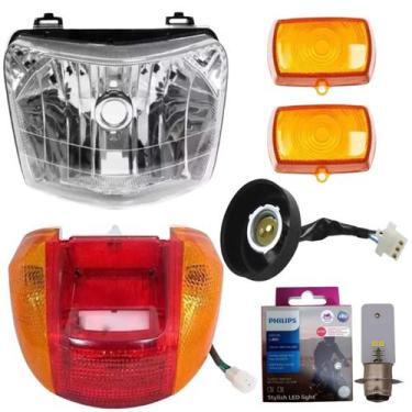 Imagem de Bloco Optico, Lanterna, Lente, Lâmpada Led Philips Pop 100 - PLASMOTO