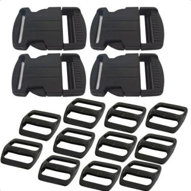 Imagem de 50 Fechos 40mm Engate Rápido 50 Reguladores Malas Bolsas Bag - Magazin