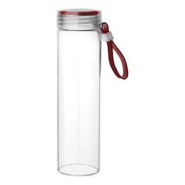 Imagem de Garrafa Squeeze Clean P/ Água Vidro Suco Bebidas Trabalho Vidro Boross