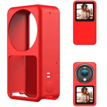 Imagem de Capa de Proteção em Silicone Vermelho para DJI Action 2 - Telesin