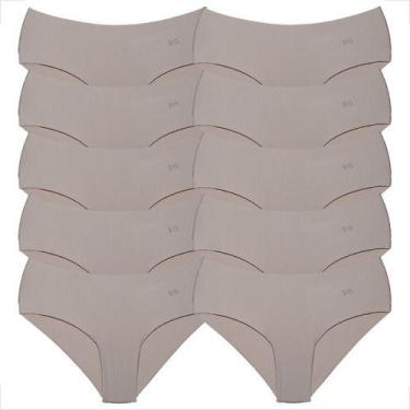 Imagem de Kit 10 Calcinhas Short Conforto A Laser Feminina Atacado - Básica Lind