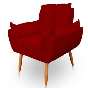 Imagem de Poltrona Decorativa Opala Sala de Estar Tecido Suede - Horizonte Móvei