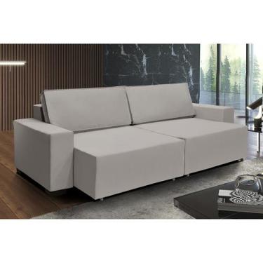 Imagem de Sofá Dallas 3.10m Retrátil  - Sofisticato, avelã