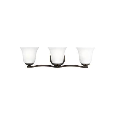 Imagem de Sea Gull Lighting 4439003-710 Emmons Three - luminária estilo camara/banheira, bronze