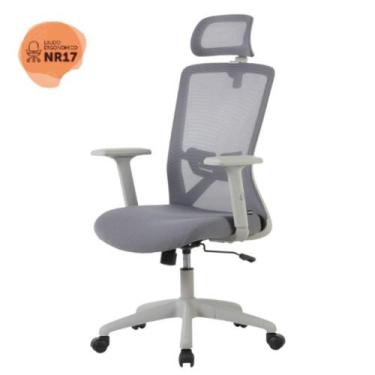 Imagem de Cadeira Giratória NR-17 President Office c/ Braços Dallas Rivatti Tela