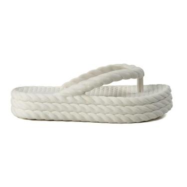 Imagem de Sandália Chinelo Flatform Casual Feminino Corda Super Confortável Sola