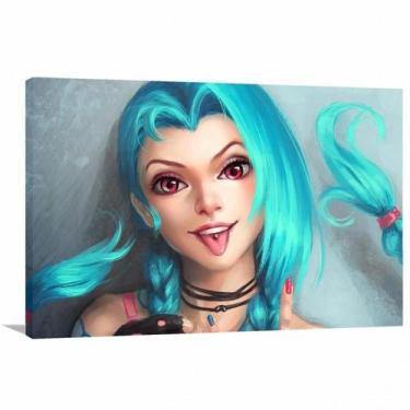 Imagem de Quadro decorativo League of Legends - Jogos Online - Tela em Tecido - 