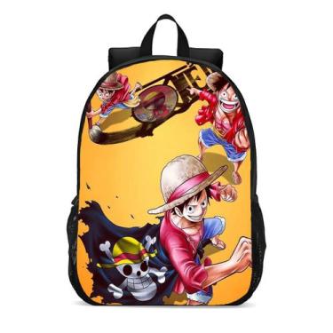 Imagem de Mochila Escolar Infanto Juvenil Anime Luffy Piratas Novidades 0393 - G