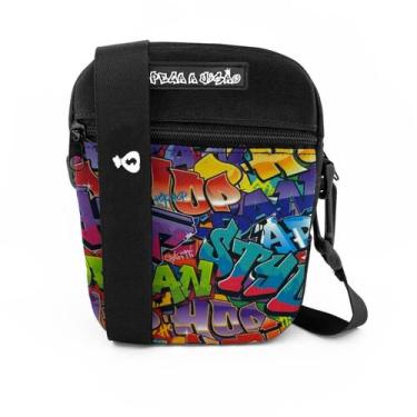 Imagem de Shoulder Bag Mini Bolsa Lateral Pega a Visão Grafite - MP Moda Masculi