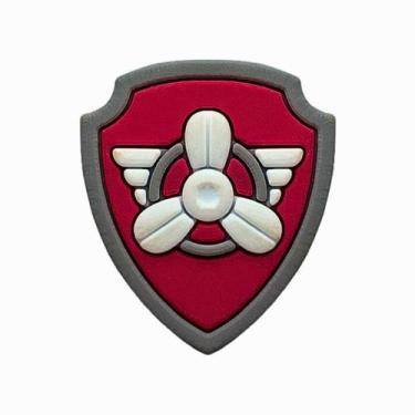 Imagem de Kit 50 Peças aplique Emborrachado Escudo Vermelho - RAE