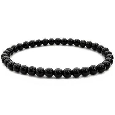 Imagem de Pulseira Feminina Preta Elástica De Bolinhas Gafeno - Gafeno Acessório