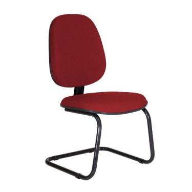 Imagem de Cadeira Gerente Turim Pé Continuo - Flex Cadeiras, Vermelho